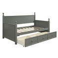 thumbnail image 4 of Veryke Traditional Manufactured Wood Storage Daybed, Twin, Gray, 4 of 5