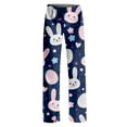 thumbnail image 5 of Hearthz Easter Pajama Pants Woman Cute Rabbit Bunny Print Wide Leg Lounge Pants for Women Baggy Soft Comfy Lightweight Sleep Pants for Women Soft, 5 of 8