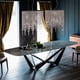 thumbnail image 3 of New Luxury Italian Leather Dinner Dining Table And Chairs 6 Luxury Dinning Chairs Modern Marble Dining Room Furniture Table Set My Lux Decor Round, 3 of 8