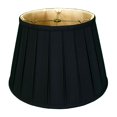 thumbnail image 1 of Royal Designs Pantalla de lámpara básica plisada inglesa Empire negro/dorado 6 vías 13 x 19 x 11,25, 1 of 5