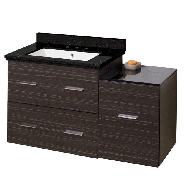 American Imaginations 35.5-in. W 3H8-in. Ceramic Top Set In White Color AI-18766
