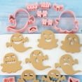 thumbnail image 3 of 10 Piece Halloween Cookie Cutter Set, Ghost Face Biscuit Cutters Plastic, Fondant Moulds For Biscuits Cookies Cake Decorating, Baking Accessories Stamp, 3 of 7