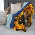 thumbnail image 2 of PHELIKA Mountain Full Of Sunflowers 04 All Season Soft Throw Blanket Lightweight Flannel Fleece Blankets 50" x 60", 2 of 8