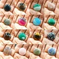 thumbnail image 2 of FLTMRH 25mm Natural Gem Stones Round Cabochon CAB No Hole   For Making Jewelry, 2 of 7