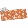 thumbnail image 2 of Hallway Runner Rug 2'x6', Orange Starfish Coastal Kitchen Runner Rugs Non-Slip Carpet Mats, Nautical Summer Ocean Abstract Art Bedside Rugs Runners Washable Floor Carpet for Bathroom Laundry Room, 2 of 8