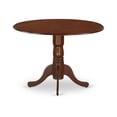 thumbnail image 2 of East West Furniture 5 Piece Dining Room Furniture Set- a Round Kitchen Table and 4 Dining Chairs, Mahogany (Seat Options) DLCA5-MAH-W, 2 of 5