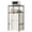black, variant on Mini Fridge Stand Adjustable Height Storage Shelf Metal   Storage Rack Trash Can and Microwave Stand for Dorm, Kitchen,   Office, Apartment