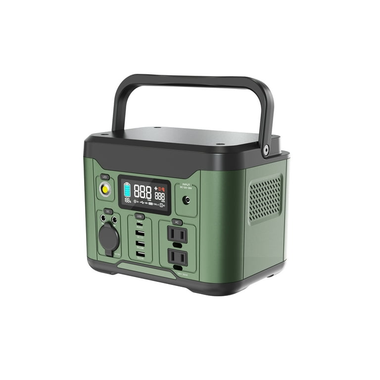 Qunler 300W Portable Power Station 296Wh Pure Sine Wave Outdoor Generator  with USB-C PD 60W, DC Outputs, and Car Charger for Camping, Travel, and ...