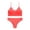 Orange#bra and panty matching set, variant on VBTAPA High Waisted Bikini Set for Women Two Piece Cheeky High Cut Swimsuit Quick Dry Bathing Suit Beach Swimwear Orange XL