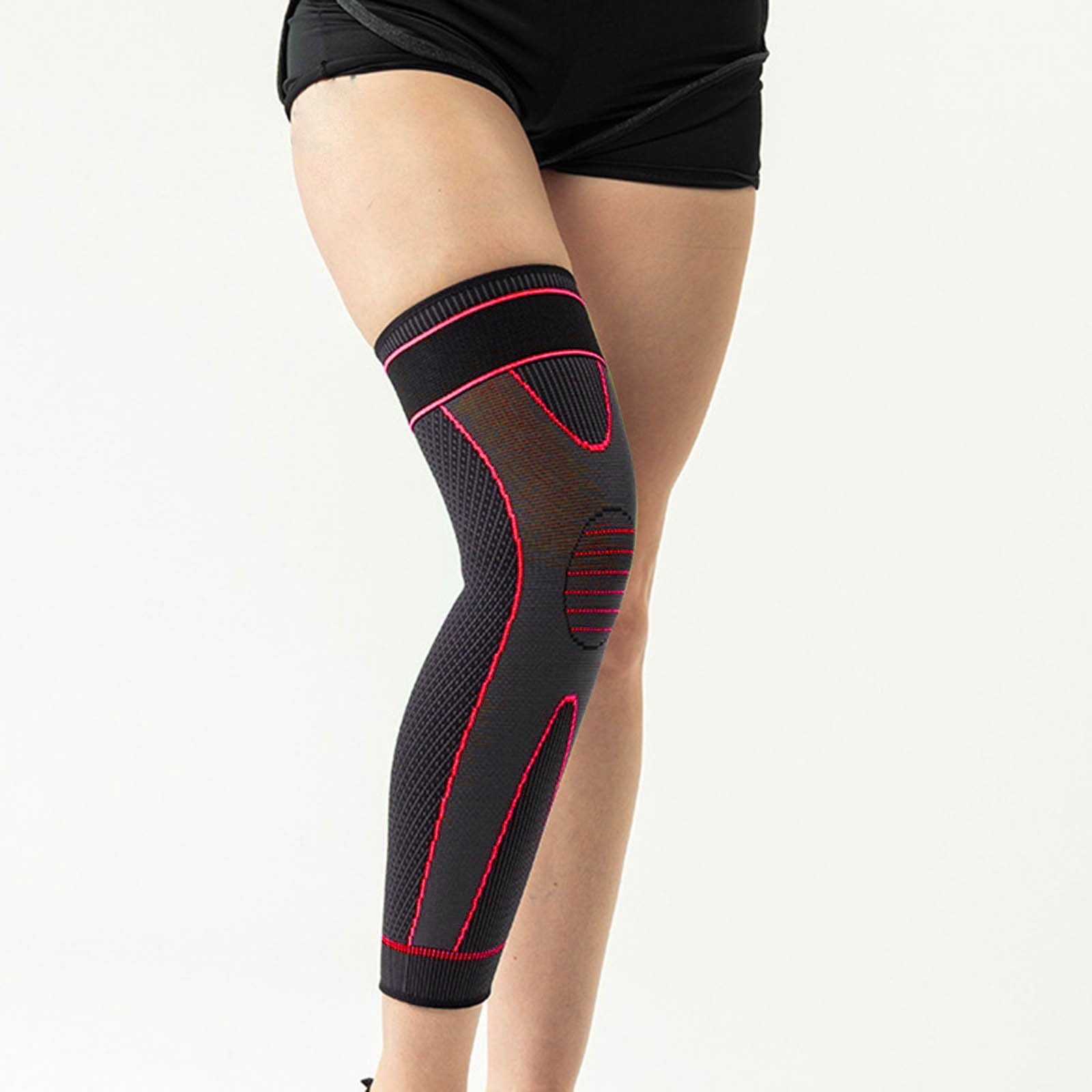 Jambières Thermiques Femme Hiver - Chaussettes Hautes Genou élastiques, Polyester, Pour Sport, Extérieur, Confortables, Couleurs Assorties