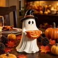 thumbnail image 5 of Halloween Decorations Outdoor Safe Ghost Figurine with Pumpkin Candy Bowl 9.8 Inch Waterproof Resin Ghost Statue Trick-or-Treat Candy Holder Decor for Front Porch Yard Indoor Holiday Gift, 5 of 7