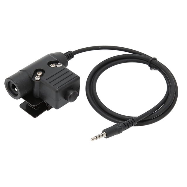 U94 PTT Plug, High Strength PTT Headset System Adapter Cold Resistant PU U94 Headset PTT For 3.5mm Mobile Phone Plug