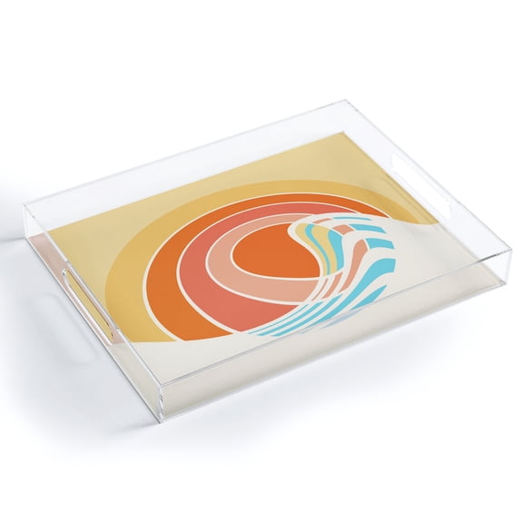 Society6 Sun Surf by Gale Switzer Acrylic Tray