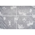 thumbnail image 5 of Safdie & Co. Premium Ultra Soft Flannel Hoodzy Hooded Throw Blanket with Sherpa Grey Wildlife, 5 of 5