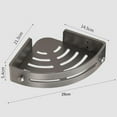 thumbnail image 5 of sunsanly 1/2/3 Pcs Bathroom Storage Rack Triangle Shape Suction Cup No Drilling Self-adhesive Great Load Bearing with Hooks Removable Shower Caddy Shampoo Conditioner Razors Soap Organizer, 5 of 7