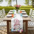 thumbnail image 4 of Table Runners 90 Inches Long Dress Scarves, Gnomes Easter Farmhouse Coffee/Dining/Kitchen Table Runner for Living Room, Colorful Spring Floral Eggs Weeping 13x90 Inch, 4 of 9