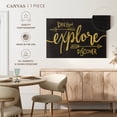 thumbnail image 5 of Elephant Stock Adventure Awaits Gold Wall Art - Horizontal Canvas Wall Art - Living Room Wall Decor - Inspirational And Typography Canvas - Gray And Yellow Decor By Kimberly Allen - 36" x 24", 5 of 8