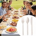 thumbnail image 3 of Greener Settings 300 Piece Compostable Disposable  Utensil Set - 100 Sets, 3 of 13
