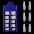 thumbnail image 1 of 20/100 Uds. Formas de extensión de uñas postizas de Color caramelo puntas de uñas acrílicas francesas cubierta completa Color sólido puntiagudo juegos de uñas postizas herramientas Tan Jianjun unisex, 1 of 2