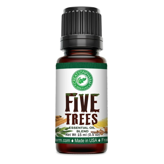 Five Trees Aromatherapy Diffuser Blend Cinnamon Clove Eucalyptus Rosemary Lemon Frankincense Creation Pharm