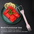 thumbnail image 3 of Hariumiu Watermelon Fork Slicer 2-in-1 Stainless Steel Watermelon Cube Cutter Fruit Fork Efficient Cutting Multi-Functional Kitchen Gadget, 3 of 8