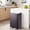 Brown, variant on 16 Gal Dual Trash Can for Kitchen, 2 x 30 L Stainless Steel Garbage Can with Lid, Double Compartments and Inner Bucket, Step-on Metal Trash and Recycle Bin Combo, for Home Office, Silver