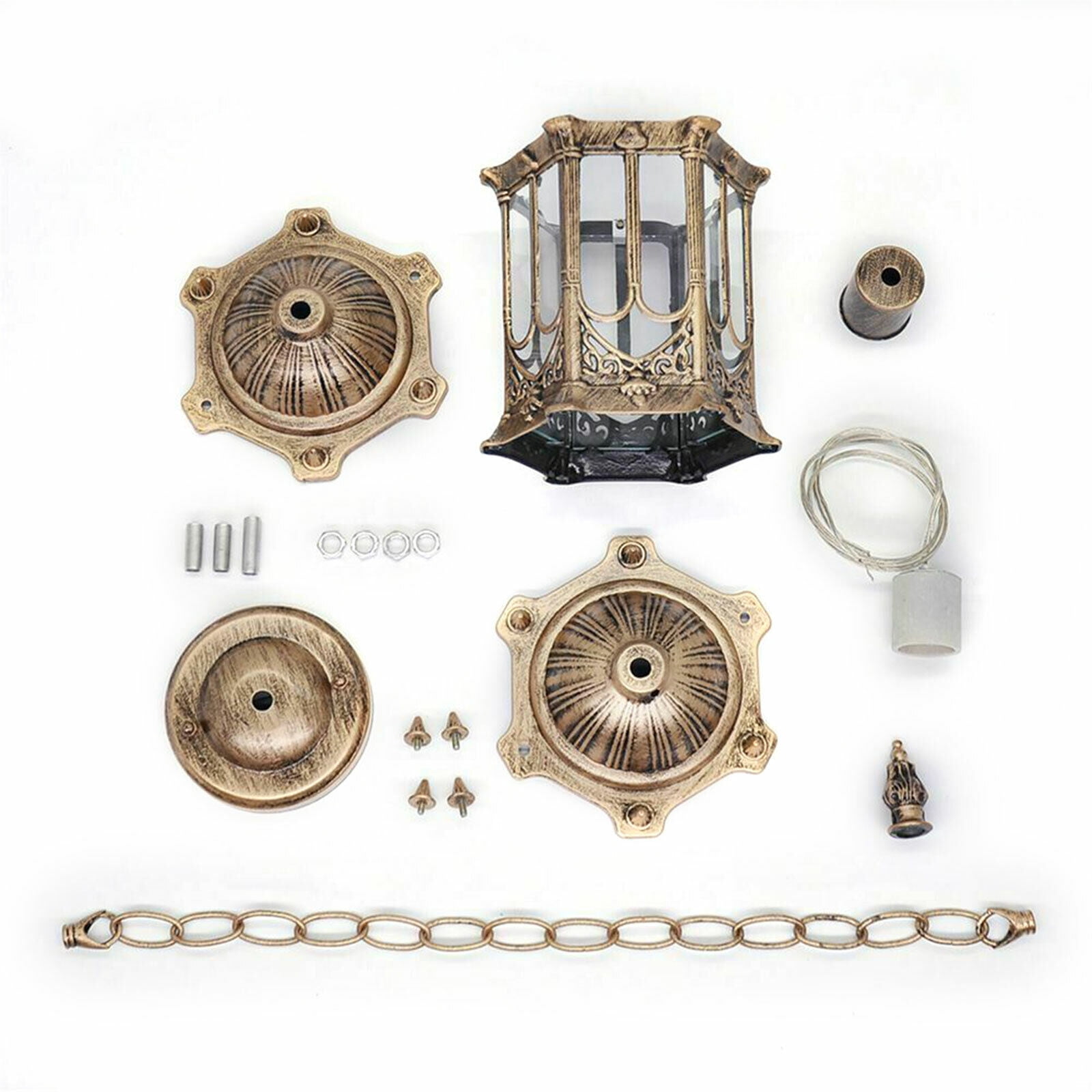 Miumaeov Vintage Ceiling Light Outdoor Yard Exterior Wall Lantern Pendant Lighting Fixture Hanging Lamp Waterproof