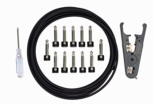 ZRM&E 3pcs Guitar Effect Pedal Instrument Patch Cable Guitar Effects Pedal Accessories 8 Inches Black
