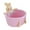Pink, variant on ZMKIAG Animal Baskets Woven Cotton Rope Storage with Cute Cartoon Design Laundry Organizer for Towels, Blanket, Toys, Clothes, Gifts – Cat Toy Box Pet or Baby Gift Baskets