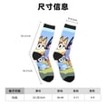 thumbnail image 3 of Goofa Bluey Printed Men's Crew Socks, Soft Durable Breathable Moisture-Wicking with Odor Control Cotton socks, 3 of 6