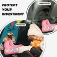 thumbnail image 4 of Kdxio I Love Sushi Print 2 Pack Car Kick Mat Seat Cover Back Protector Mat with Pockets for Organizer Backseat Protector and Storage Anti Kick Pad for Vehicles, 4 of 9