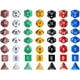 thumbnail image 2 of 7 x 7 (49 piezas) Dados poliédricos 7 colores Juego de dados de rol Dat, 2 of 5