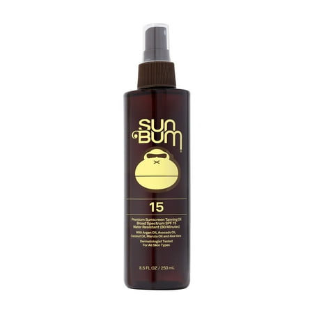 Sun Bum Premium Sunscreen Tanning Oil with Argan Oil, SPF 15, 8.5 oz