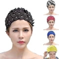thumbnail image 2 of Gorro de baño YUANXCMXG con Flores vintage rojo, 2 of 4