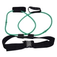 thumbnail image 3 of Ejercitador de piernas de banda ancha con banda de látex - Multicolor Verde 35lbs Sunnimix Cinturón de entrenamiento de botín, 3 of 8