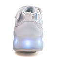 thumbnail image 4 of Roller Shoes with Wheels for Boys Girls Kids Skates Sneakers LED Light Up Rechargeable Sport Sneaker for Boys, 4 of 14