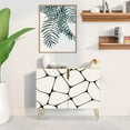 thumbnail image 2 of PixonSign Sideboard Buffet Cabinet, Kitchen Storage Cabinet with 2 Doors, Black & White Pebble Tile Patterns, Cupboard Console Table for Dining Room - 35" L x 18" W x 29" H, 2 of 5