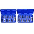 thumbnail image 1 of J&R QUALITY TOOLS 26pc METIRC & SAE Allen Hex Socket Bit Set Wrench Ratchet 1/4" 3/8" 1/2" MM, 1 of 3