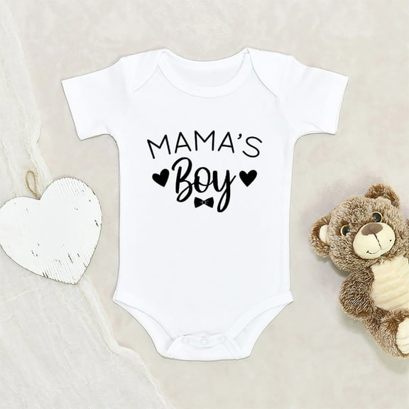 Newbabywishes - Mama's Cutest Boy Baby Clothes for Boys - Mother's Day Baby Clothing