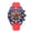 Red, variant on MEGIR Men's Sport Quartz Watch, Large Dial Waterproof Silicone Strap Casual Chronograph Wristwatch