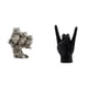 thumbnail image 1 of Escultura Moderna De Búho Con Gesto De Mano, Figura Creativa De Animal, Adorno De Mesa único Para Sala De Estar, Oficina, Dormitorio, Decoración De Restaurante., 1 of 8