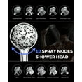 thumbnail image 2 of Hodvit 2 in 1 Shower Head Combo, High Pressure Rain Shower Head and Handheld Shower Head with 10 Spray Modes, 60" Stainless Steel Hose, 2 of 7