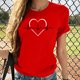 thumbnail image 1 of ICHUANYI Clearance Fashion Women Casua Printing Pullover Short Sleeve T-Shirt Tops Blouse(Red, XXL) ICHUANYI WER2023081505524, 1 of 4
