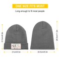 thumbnail image 2 of Kuromi And My Melody Winter Beanie Hats for Men Women, Warm Cozy Knitted Cuffed Skull Cap, 2 of 8