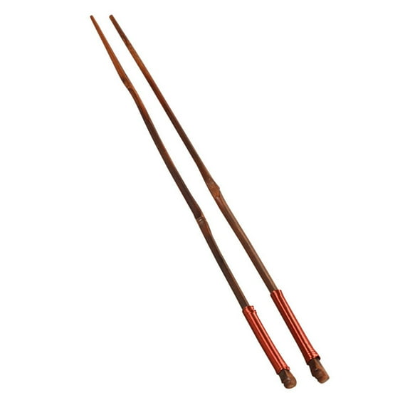 LEORX Bamboo Long Chopsticks for Home Use Eco Friendly Dark Red Great for Cooking and Eating 1 Pair