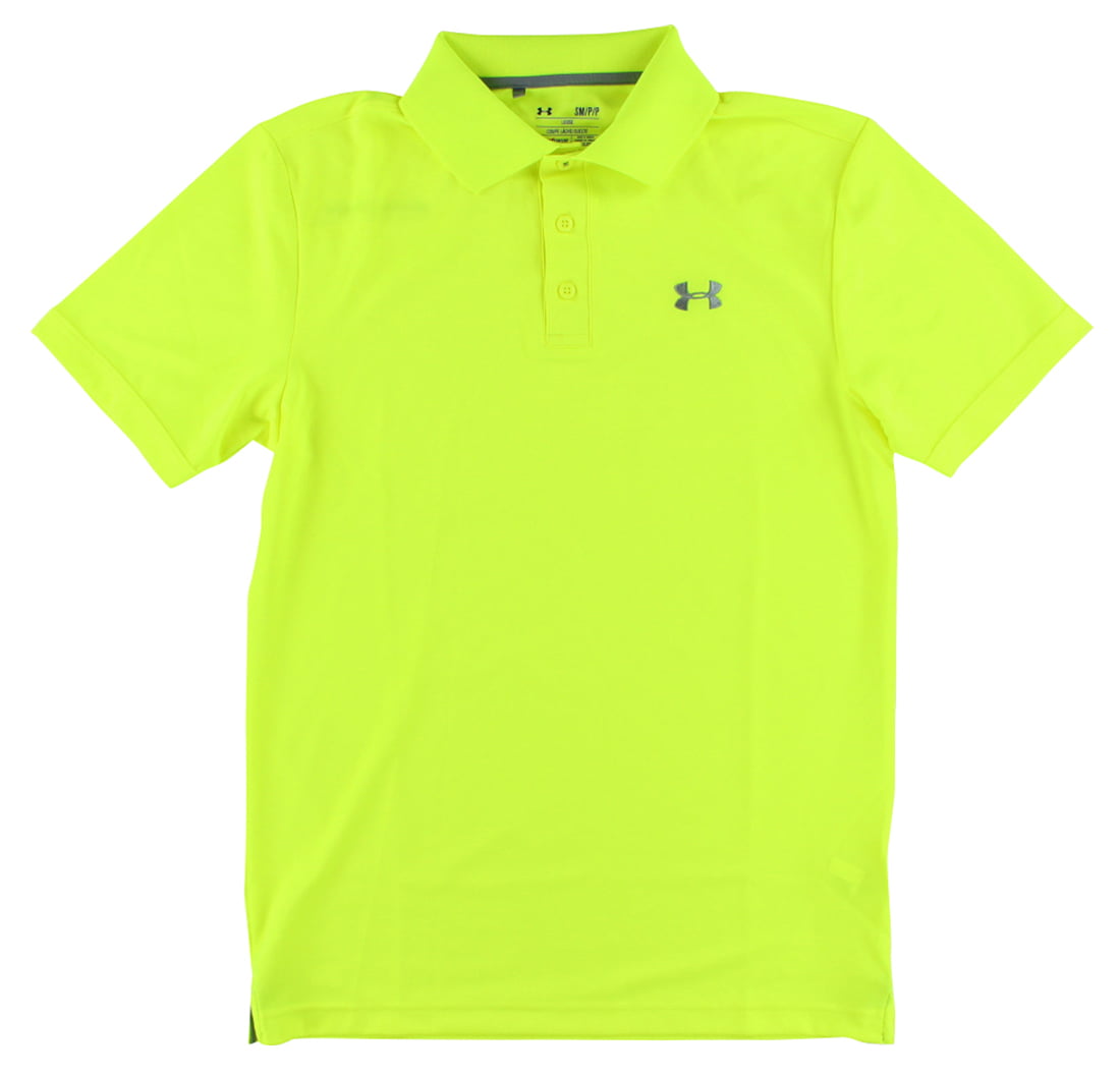 Golf Polo Shirt Neon Yellow 
