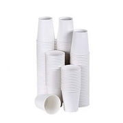 TashiBox Coffee Disposable Hot Paper Cups, 150 Count - 8 OZ, White