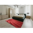 thumbnail image 5 of Ahgly Company Machine Washable Indoor Square Transitional Red Area Rugs, 7' Square, 5 of 7