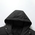 thumbnail image 4 of IYTR Mens Puffer Jacket Hooded Zip Up Jacket Long Sleeve Warm Padded Down Jacket Windproof Insulated Outerwear (Black,XXL), 4 of 7