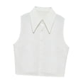 thumbnail image 4 of Blusa decorativa de media parte superior con cuello falso para mujer, vestido de noche para niñas 2XL, 4 of 7